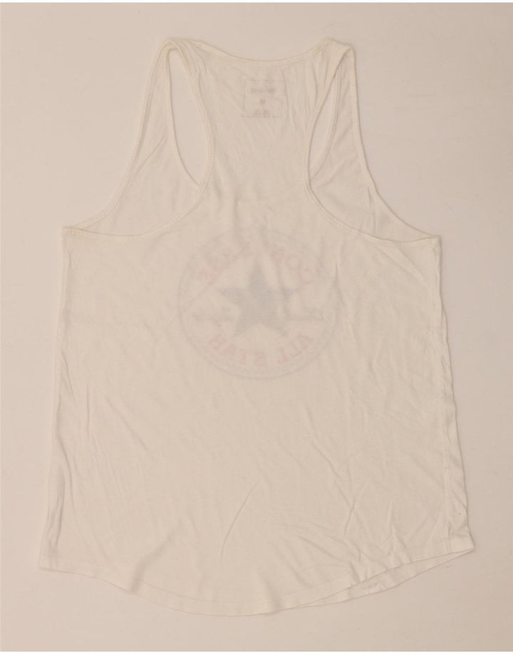 CONVERSE Damen Chuck Taylor Graphic Vest Top UK 12 Medium Weiß
