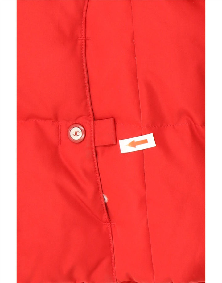 Champion Damen-Kapuzenjacke, gepolstert, UK 14, Mittelrot, Polyester