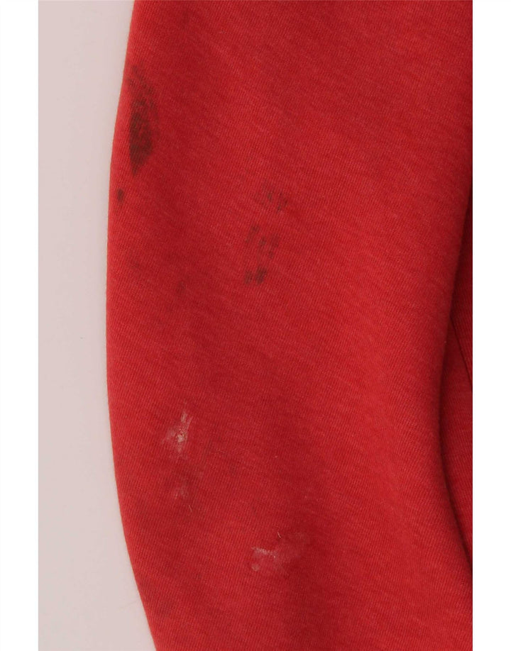 Nike Jungen-Kapuzenpullover mit Reißverschluss, 10–11 Jahre, mittelrote Baumwolle