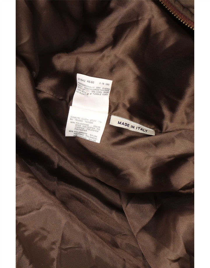 Max & Co. Übergroßer gepolsterter Damenmantel mit Kapuze, UK 16, Größe L, braun, Polyester