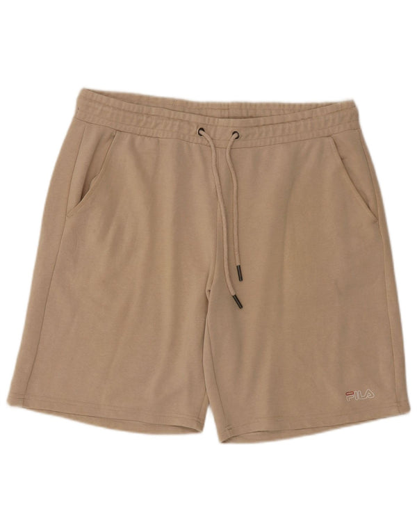 Fila Herren Sportshorts XL Beige Baumwolle