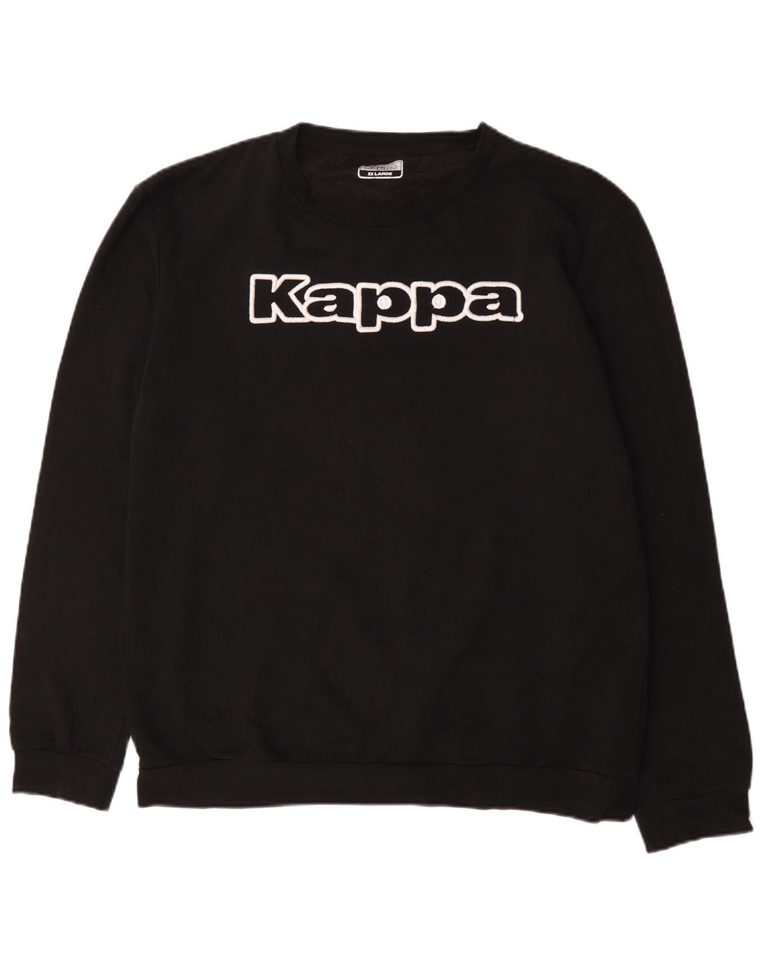 Kappa Herren Graphic Sweatshirt Pullover 2XL Schwarz Baumwolle