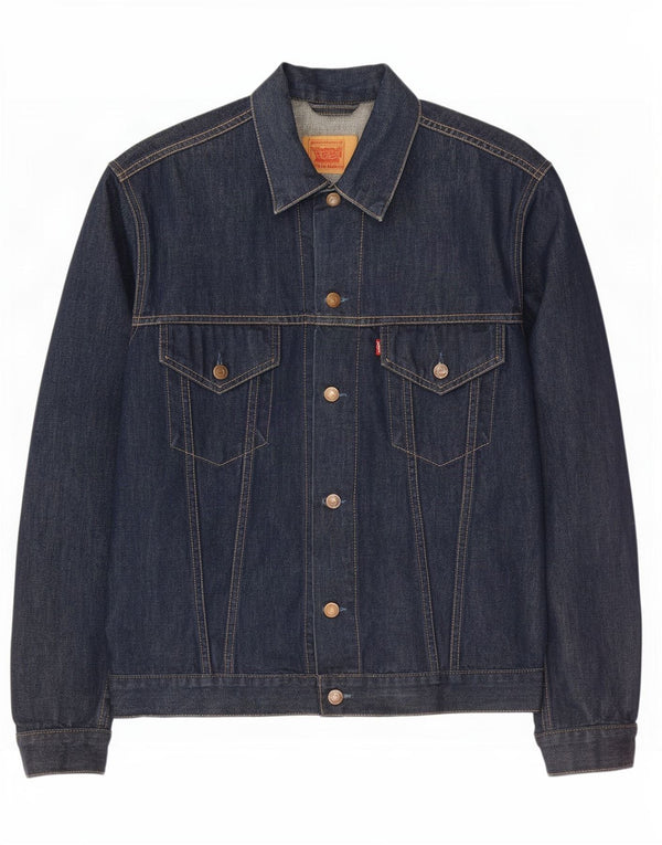 Levi's Herren Jeansjacke UK 44 2XL Marineblau Baumwolle