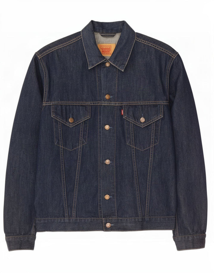 Levi's Herren Jeansjacke UK 44 2XL Marineblau Baumwolle