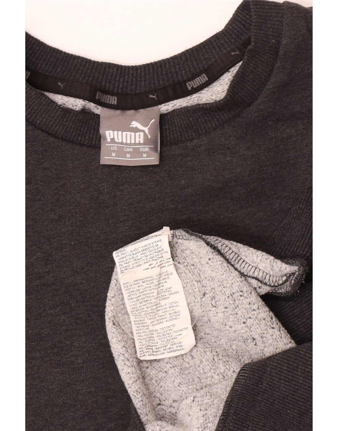 Puma Herren Sweatshirt Pullover mittelgraue Baumwolle
