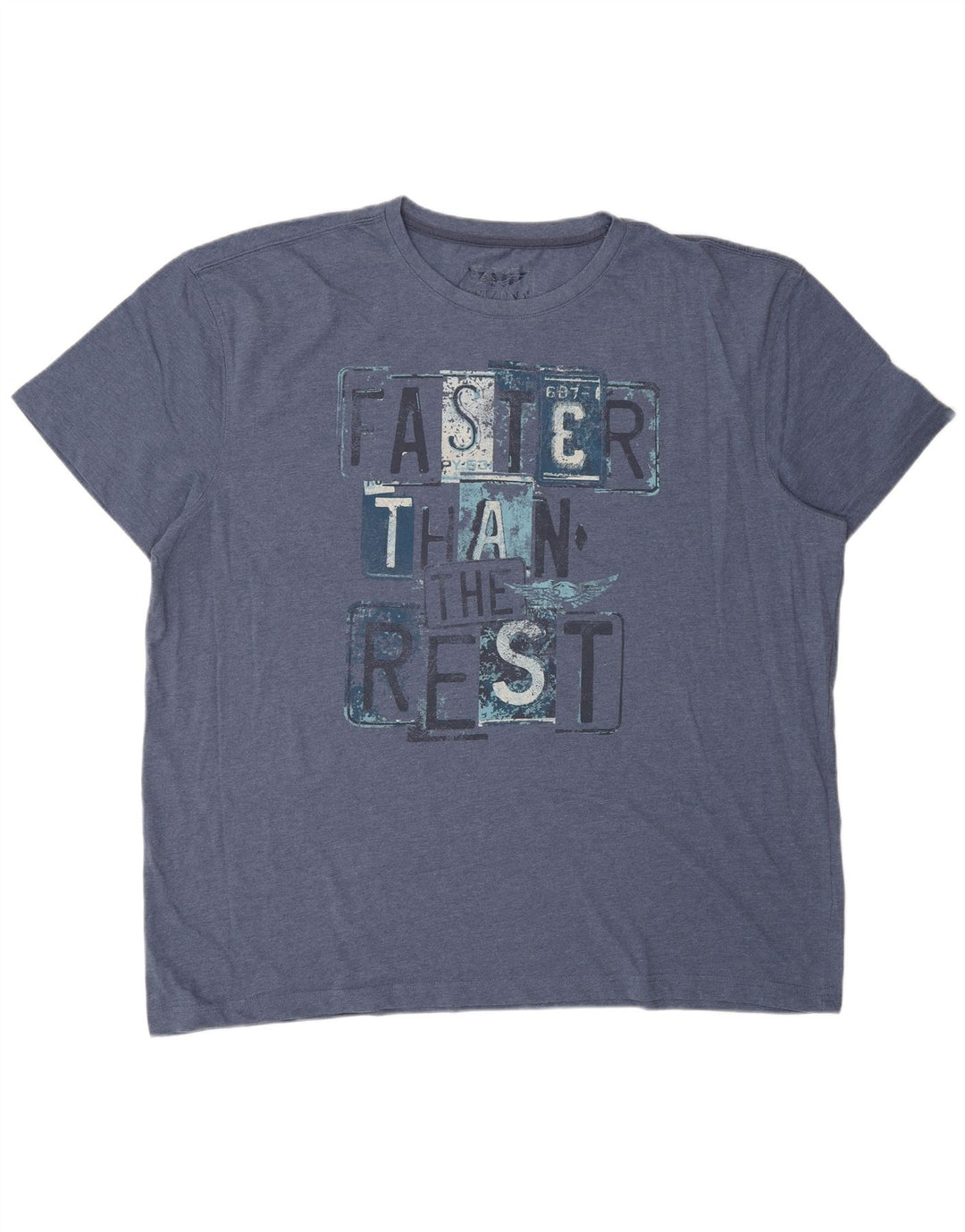 ARIZONA Herren Grafik T-Shirt Top 3XL Marineblau Baumwolle