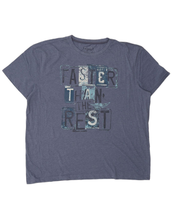 ARIZONA Herren Grafik T-Shirt Top 3XL Marineblau Baumwolle