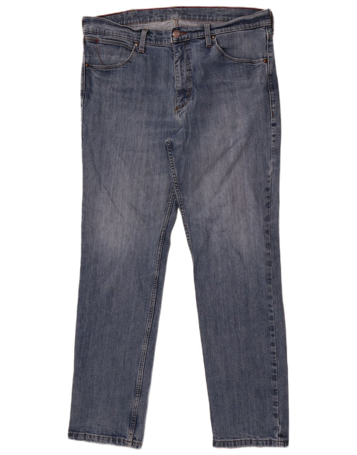 Wrangler Herren Regular Slim Jeans W36 L32 Blaue Baumwolle