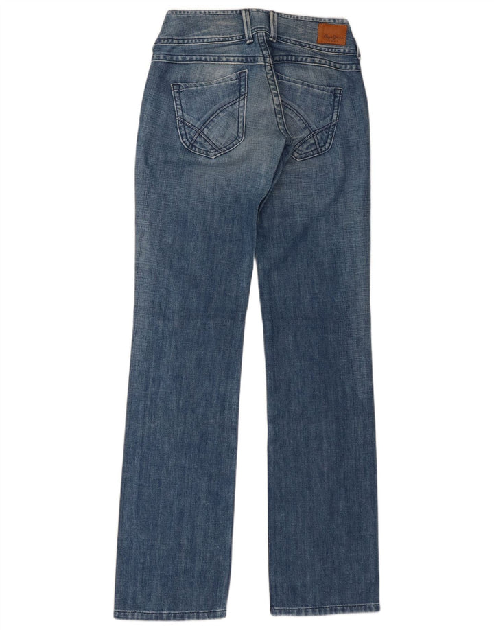 PEPE Jeans Damen Straight W28 L34 Blaue Baumwolle