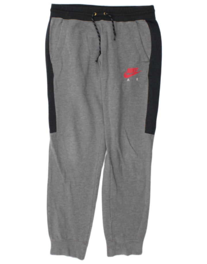 Nike Herren-Trainingshose und Jogger, mittelgraue Colourblock-Baumwolle