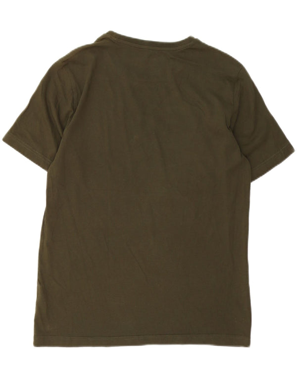 PUMA Herren Grafik T-Shirt Top Small Grün Baumwolle