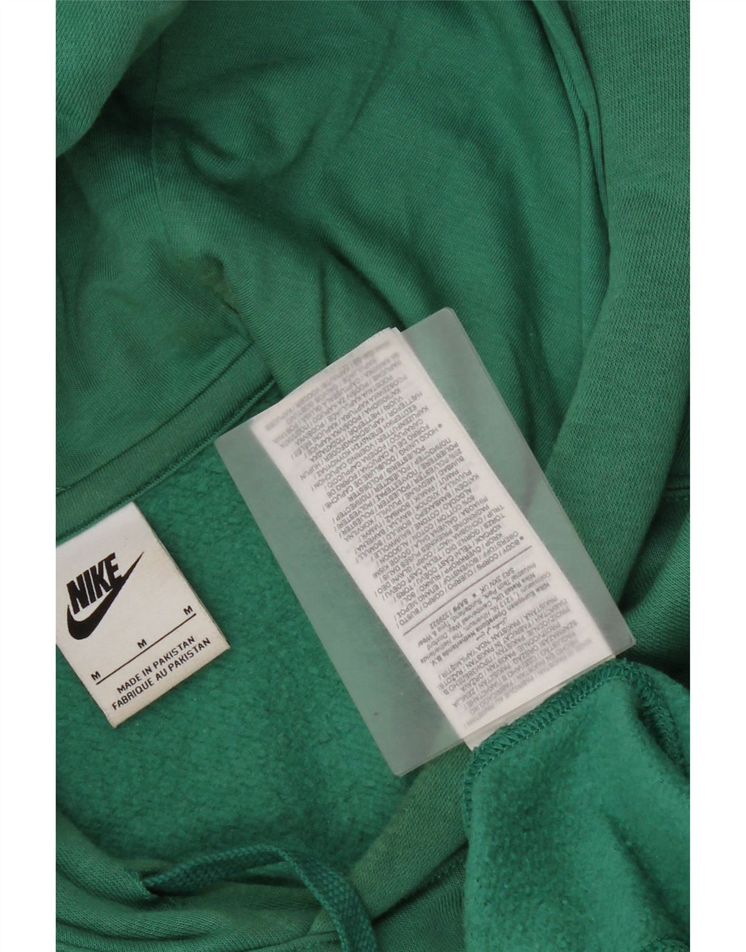 Nike Herren Kapuzenpullover aus mittelgrüner Baumwolle