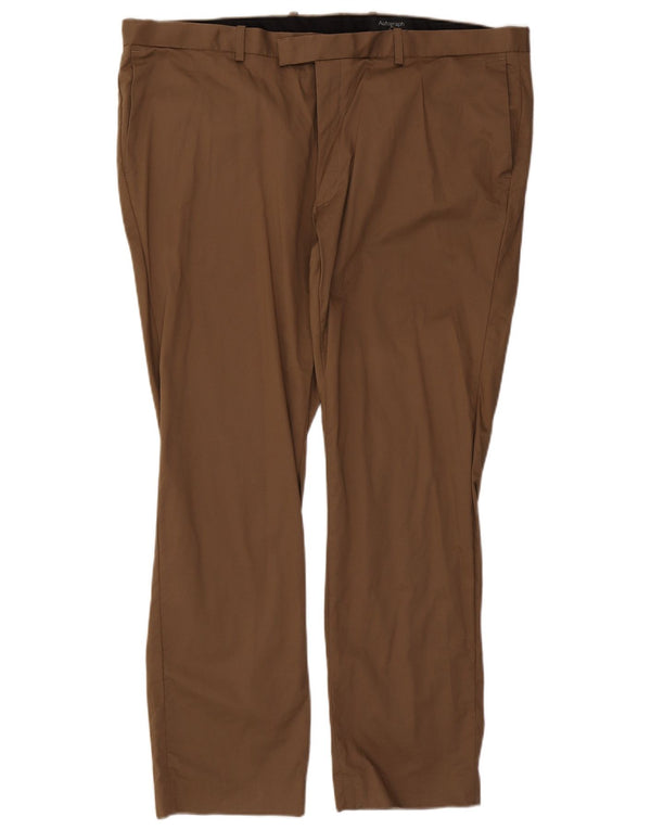 Marks & Spencer Herren Autograph Slim Anzughose W44 L31 Beige Baumwolle