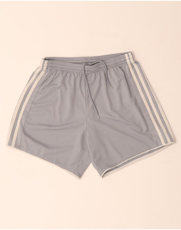 Adidas Damen Climacool Sport Shorts UK 8/10 Small Grau Polyester