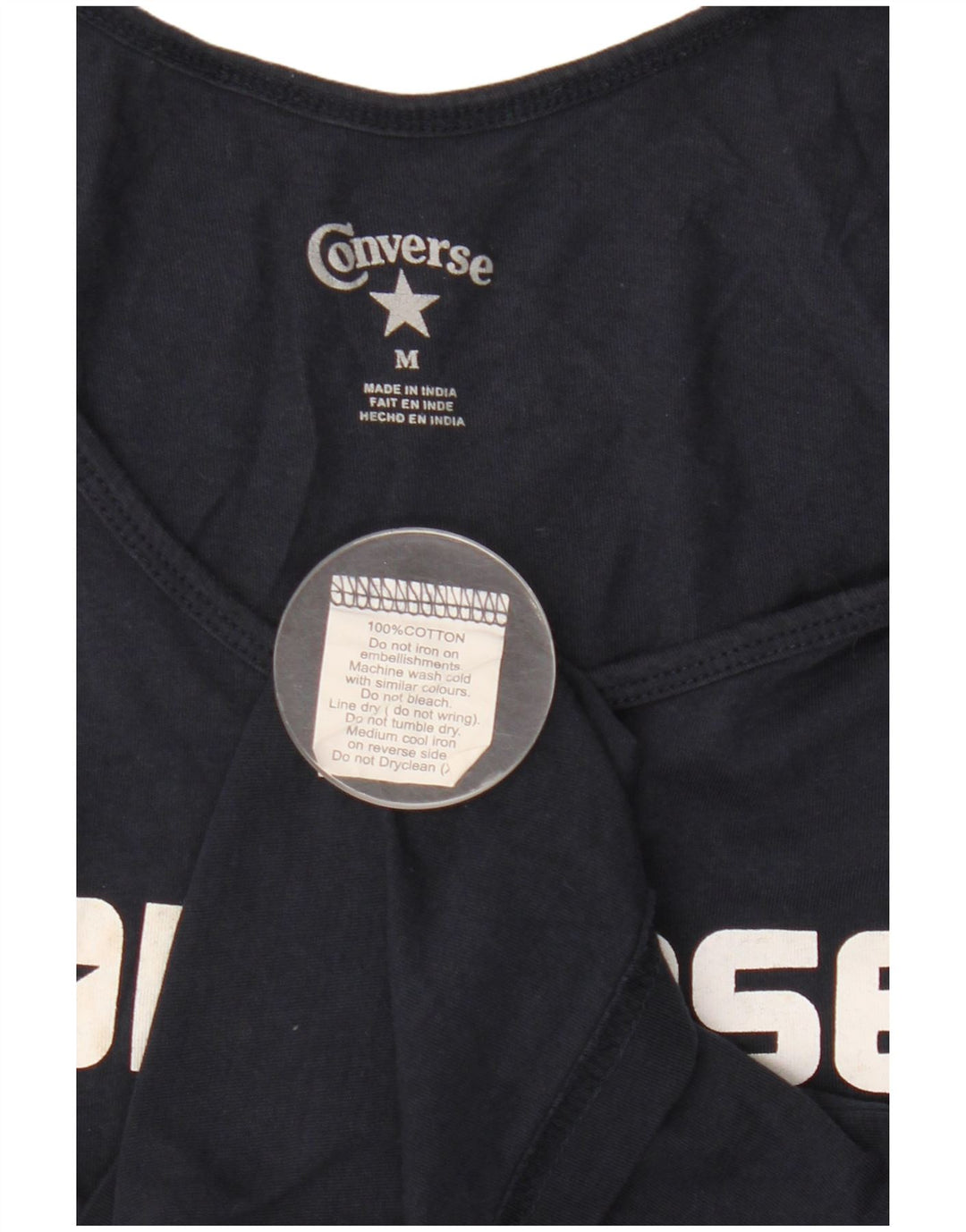 Converse Herren Grafik-Weste-Oberteil aus Baumwolle in mittlerem Marineblau