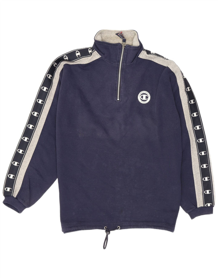 Champion Herren-Sweatshirt mit Grafik, mittelgroß, Marineblau, Farbblock
