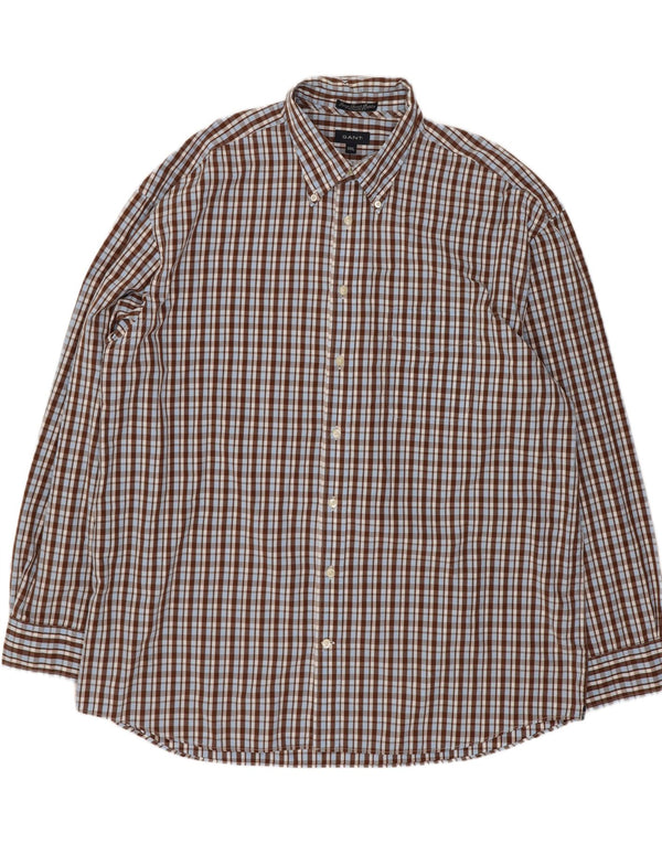 Gant Herren-Hemd, reguläre Passform, 3XL, braun kariert, Baumwolle