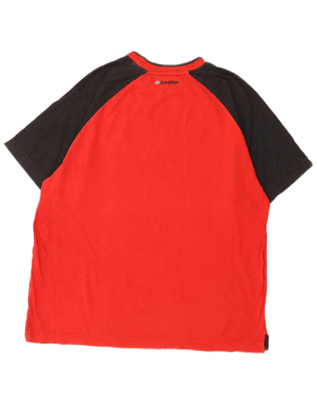Lotto Herren-T-Shirt-Oberteil, Mittelrot, Farbblock