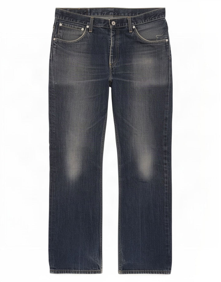 Levi's Herren 507 Bootcut Jeans W34 L34 Blaue Baumwolle