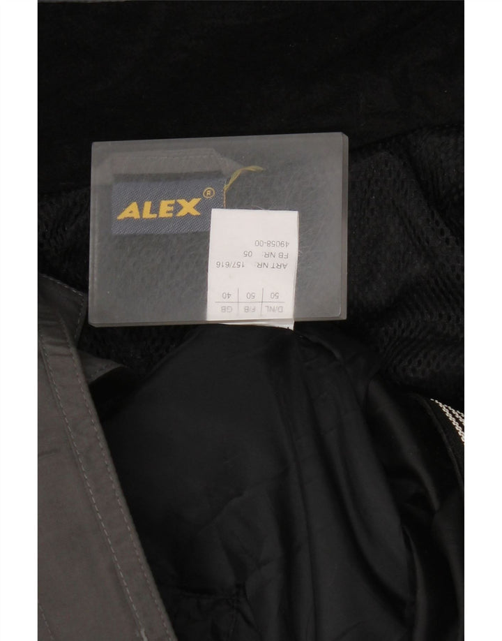 ALEX Damen-Windbreakerjacke mit Kapuze, UK 40, Größe L, Grau, Farbblock-Winter