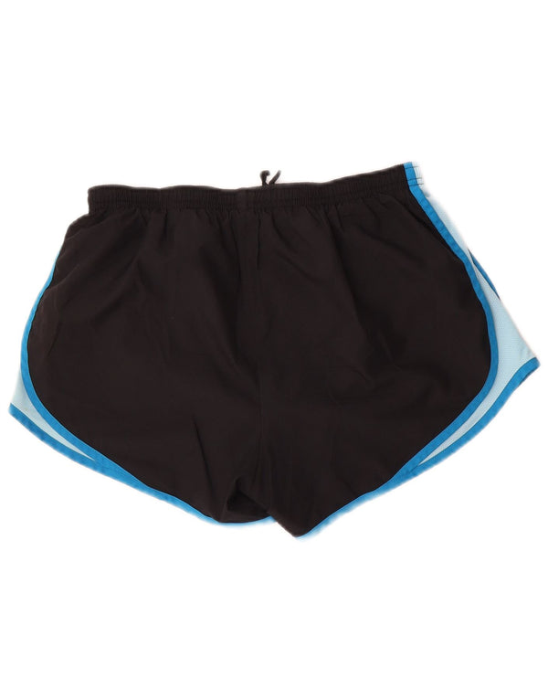 Nike Damen Sportshorts UK 14 Mittelschwarz Farbblock