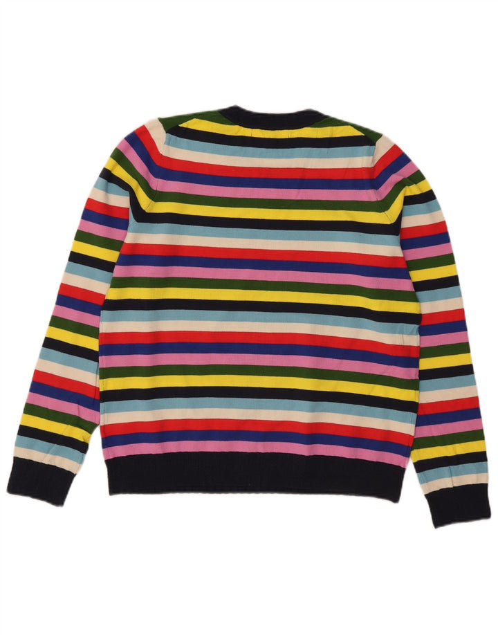 Boden Damen-Pullover mit Rundhalsausschnitt, Größe M, mehrfarbig, gestreift, UK 14