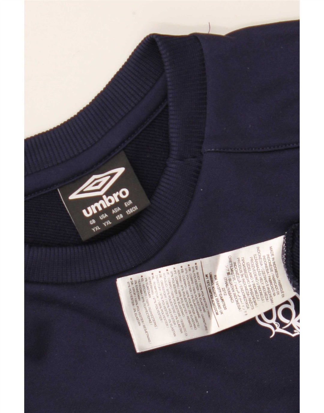 Umbro Grafik-Sweatshirt für Jungen, 13–14 Jahre, XL, Marineblau, Polyester
