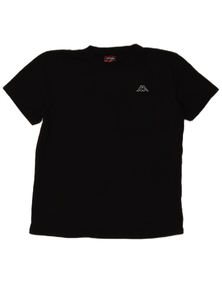 Kappa Damen T-Shirt Top 2XL Schwarz Baumwolle