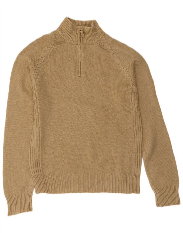 Timberland Herren-Pullover mit Reißverschluss, 2XL, beige Lammwolle