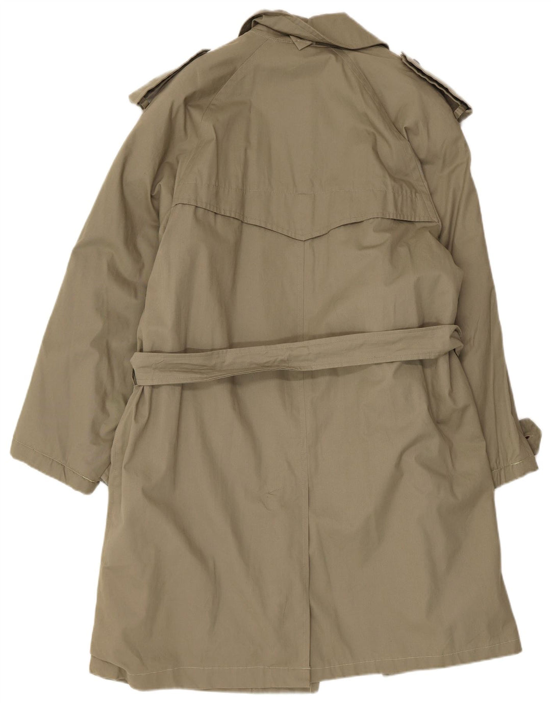 Vintage Herren Trenchcoat UK 36 Small Khaki Baumwolle