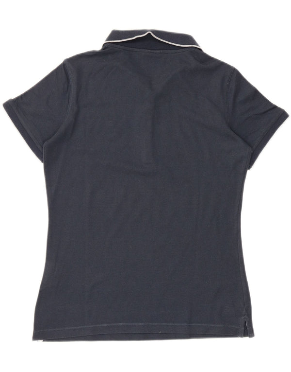 Champion Damen Heritage Fit Poloshirt UK 14 Large Marineblau Baumwolle