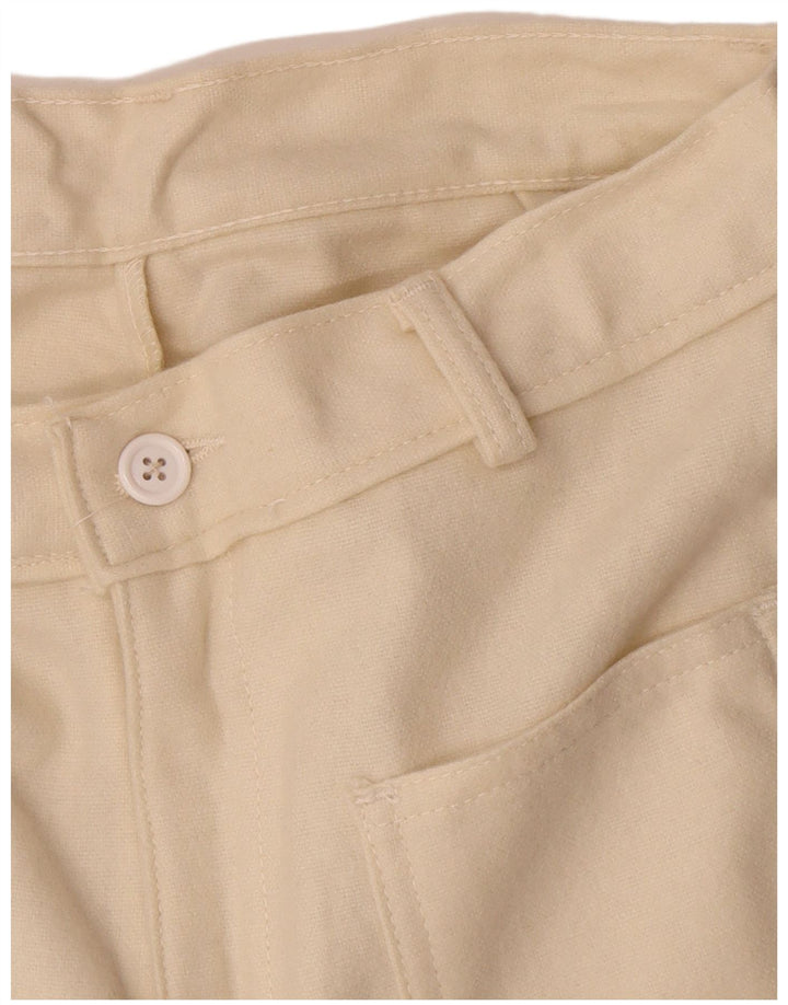 Vintage Damen Bootcut Freizeithose W26 L32 Beige