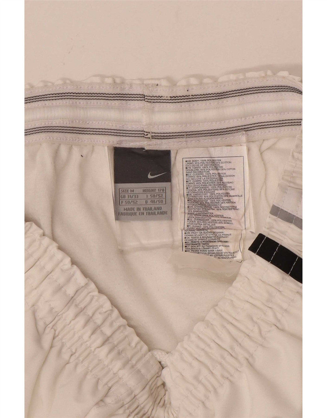 Nike Herren-Sportshorts UK 31/33 Mittelweißes Polyester