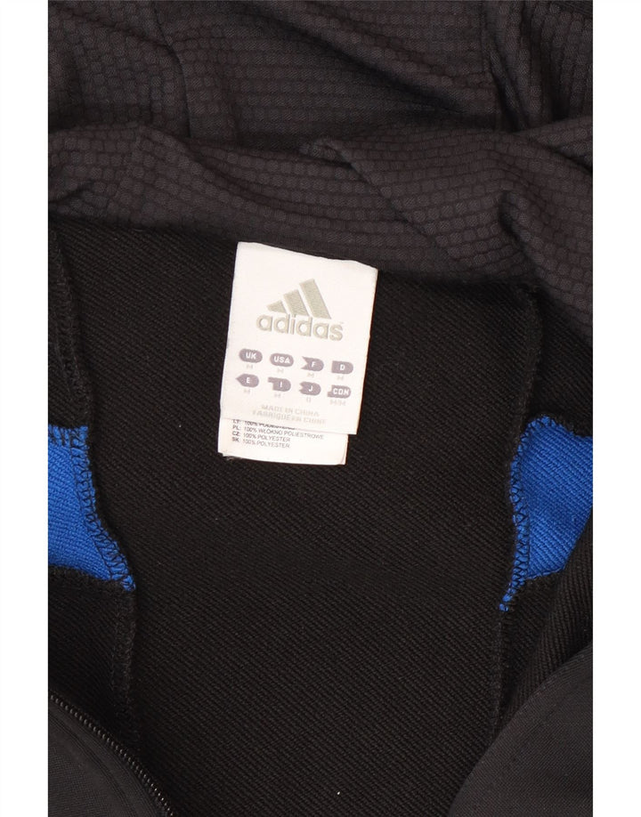 Adidas Herren Zip Hoodie Pullover Medium Schwarz Polyester Sport