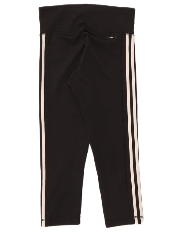 Adidas Damen Climalite Leggings UK 8/10 Small Schwarz Polyester