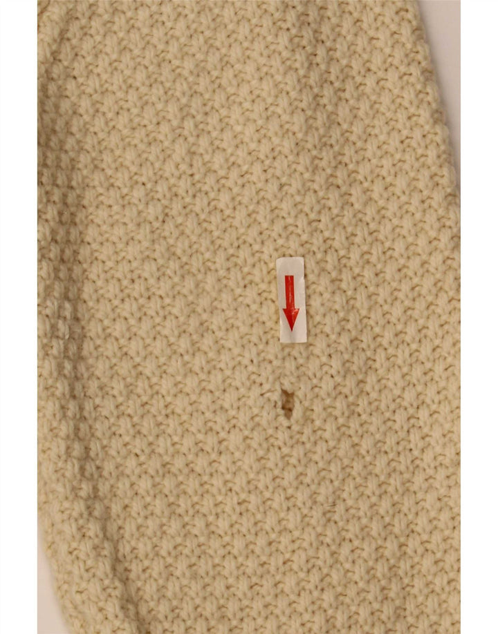 Marks & Spencer Herren-Pullover mit Rundhalsausschnitt, groß, beige Lammwolle
