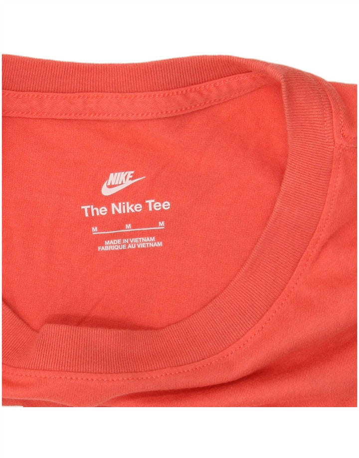 Nike Damen Graphic T-Shirt Top UK 14 Medium Orange