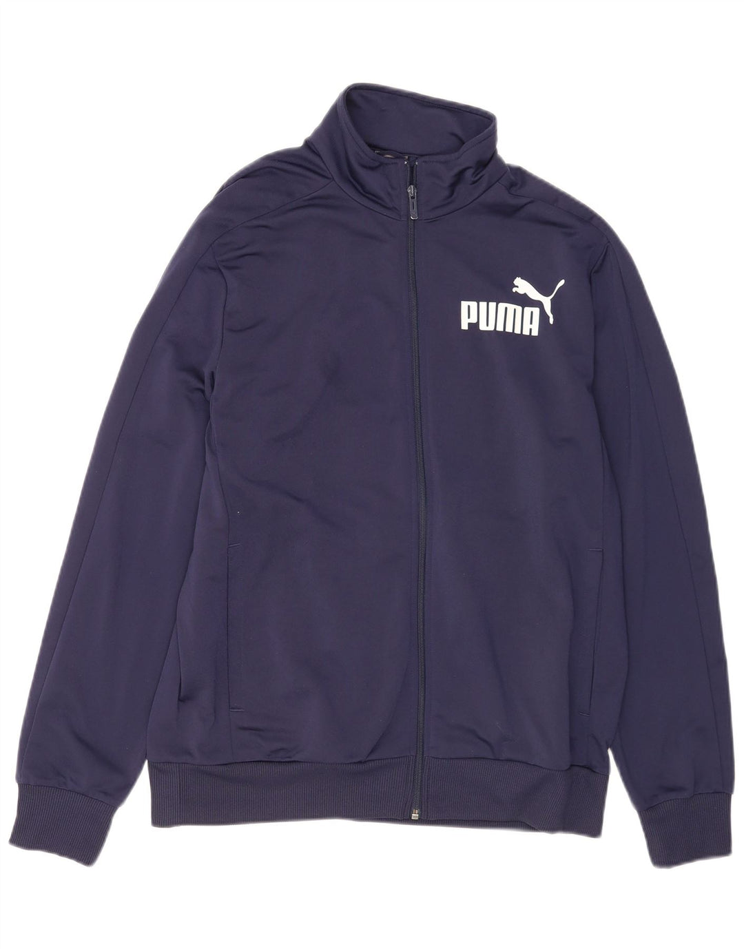 PUMA Herren-Trainingsanzug mit grafischem Oberteil, groß, marineblau, Polyester