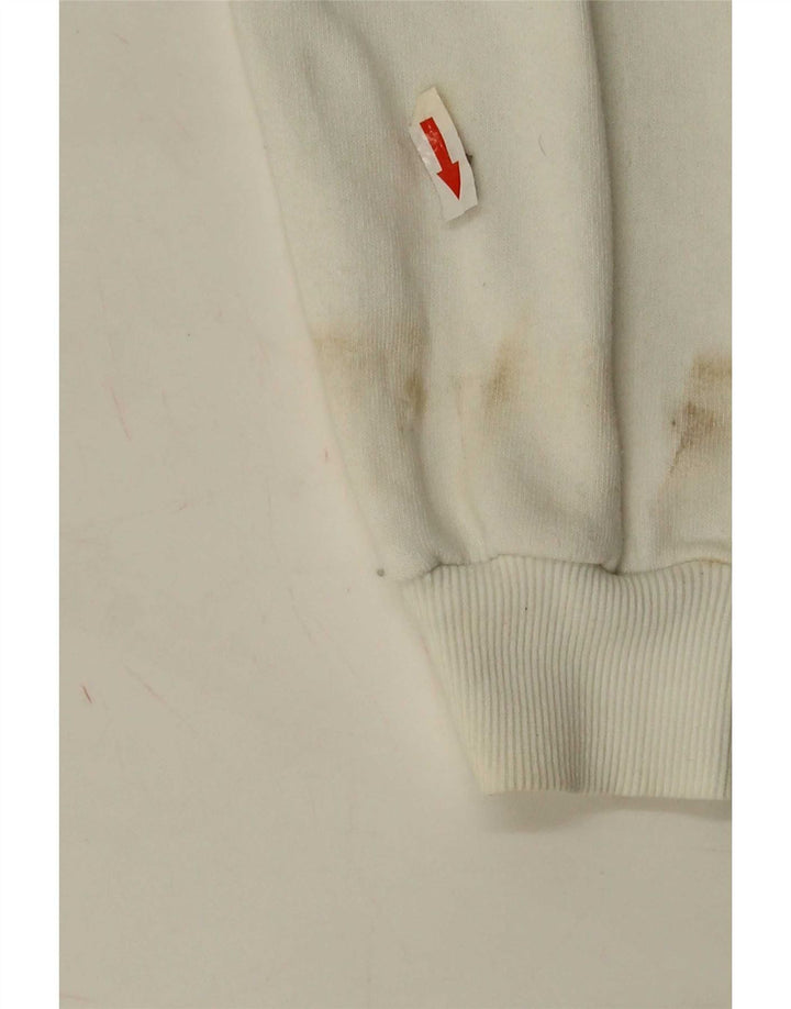 Zara Damen-Sweatshirt mit Grafik-Übergröße, Gr. 10, Größe S, Weiß