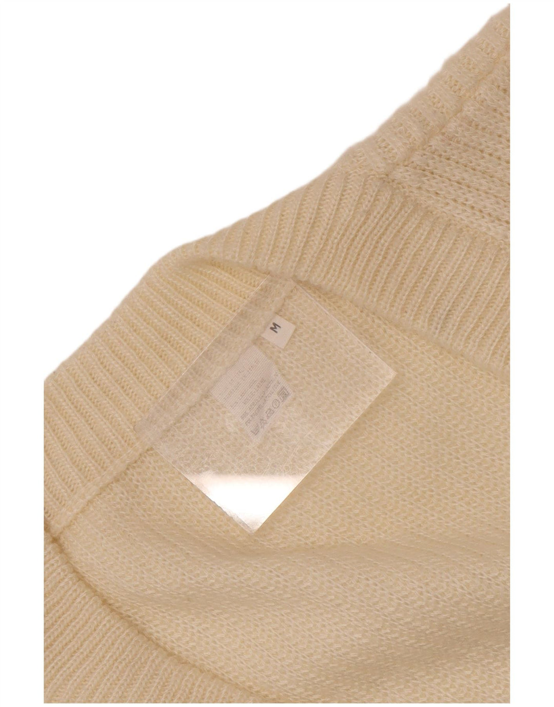 Vintage Herren Cardigan Pullover Mittelweiß Fair Isle