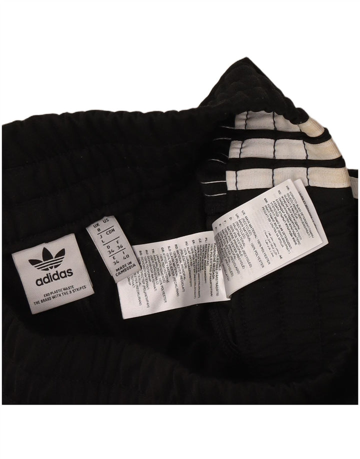 Adidas Damen Sportshorts UK 8 Small Schwarz Polyester