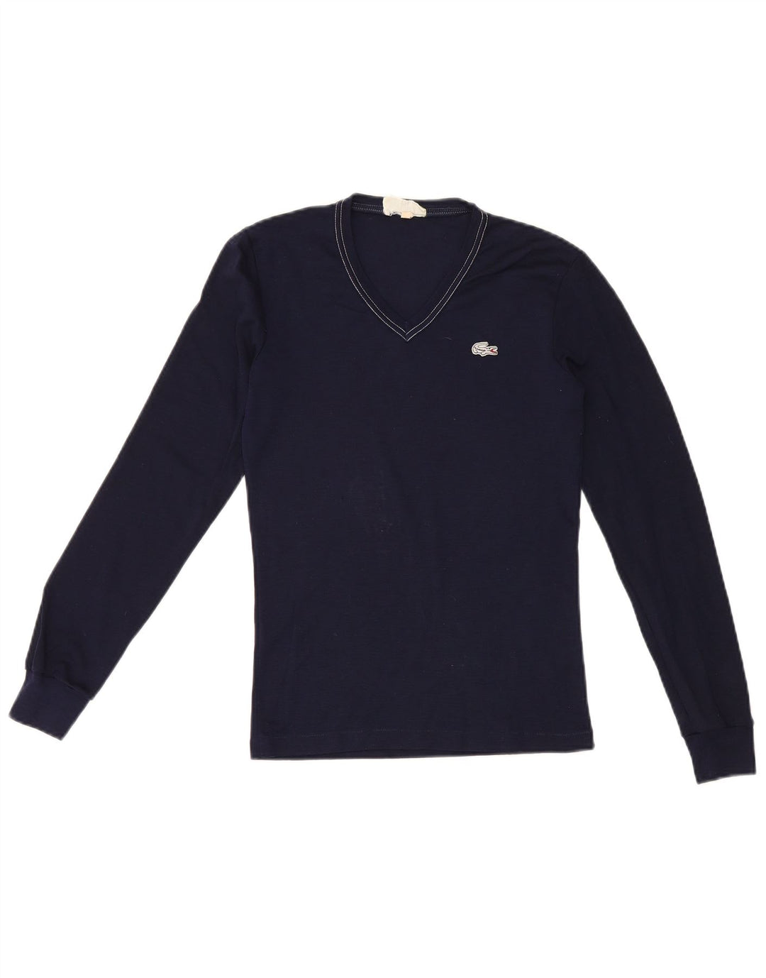 Lacoste Herren Top Langarm Größe 1 2XS Marineblaue Wolle