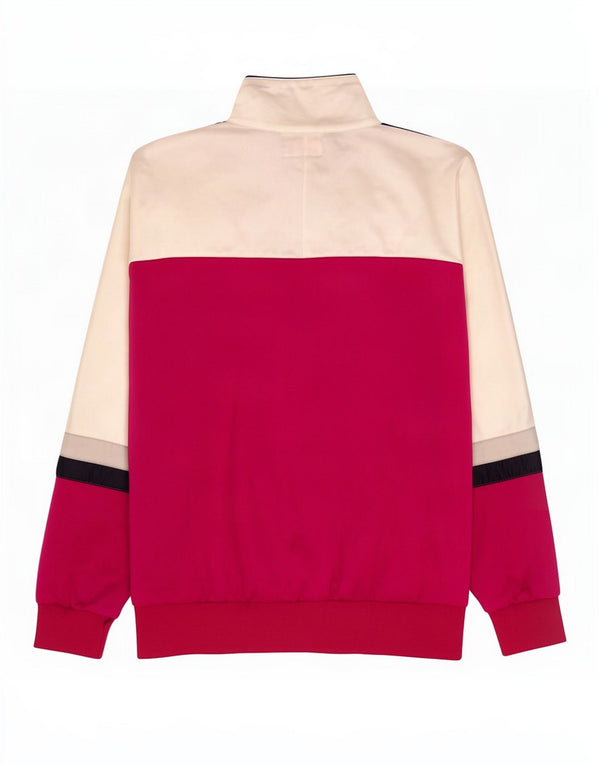 Asics Damen Grafik-Trainingsanzug-Top-Jacke IT 48 XL Rosa Farbblock