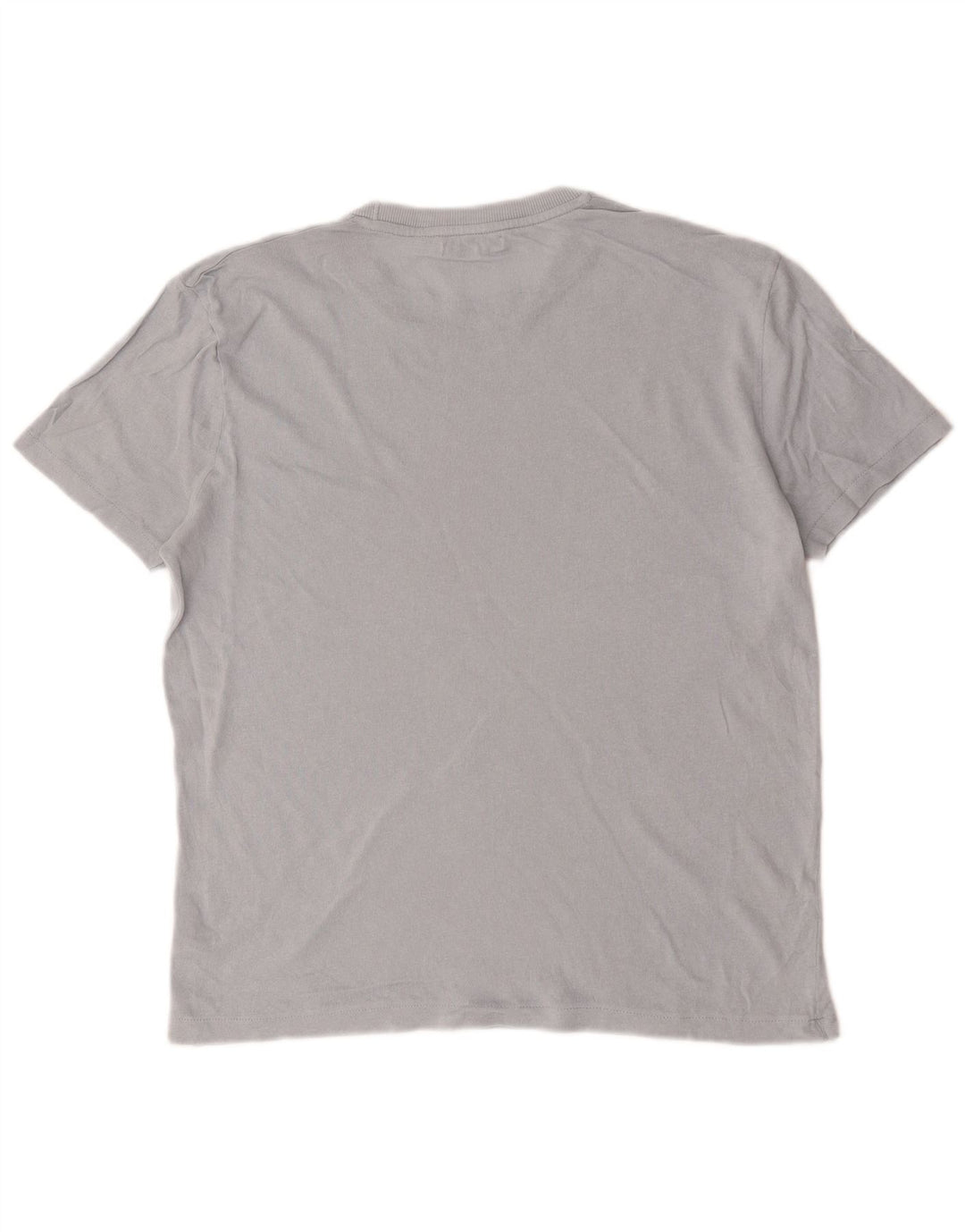 Zara Herren T-Shirt Top mittelgraue Baumwolle
