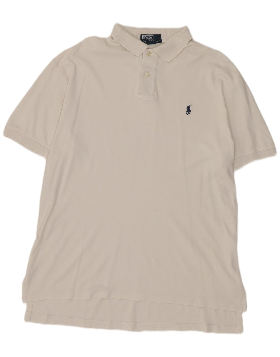 Polo Ralph Lauren Herren-Poloshirt aus mittelweißer Baumwolle