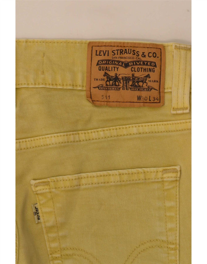 Levi's Herren 511 Slim Jeans W30 L34 Gelb
