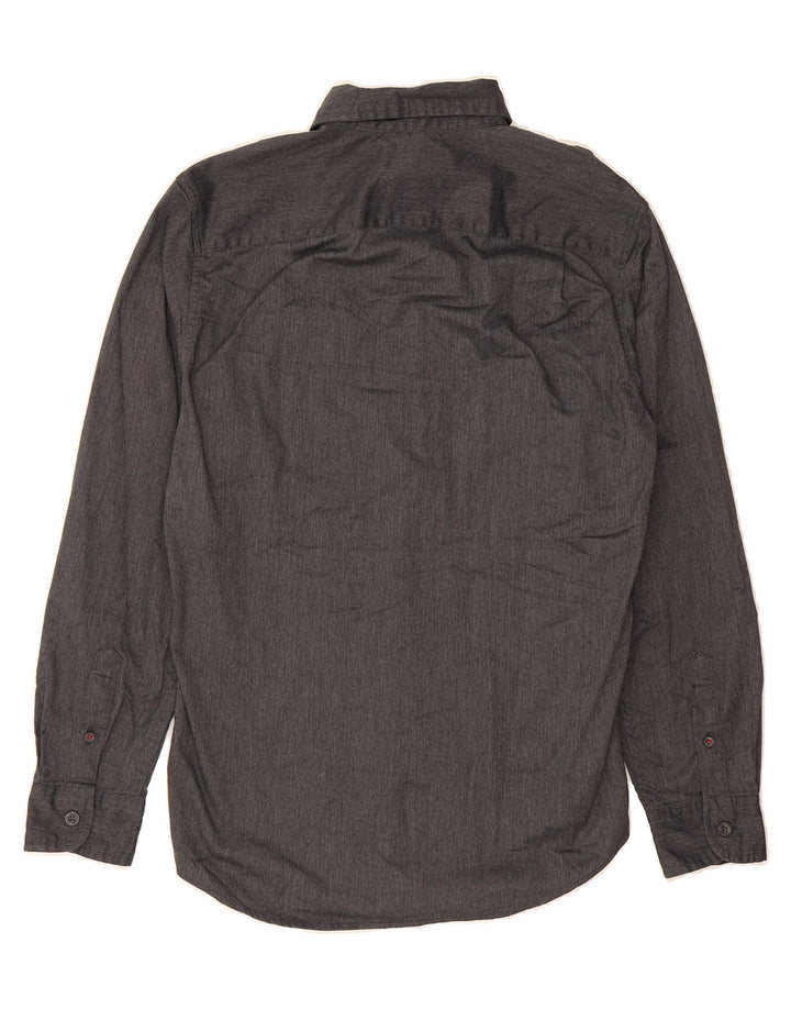 WRANGLER Mens Flannel Shirt Small Grey Cotton Vintage Wrangler and Second-Hand Wrangler from Messina Hembry 