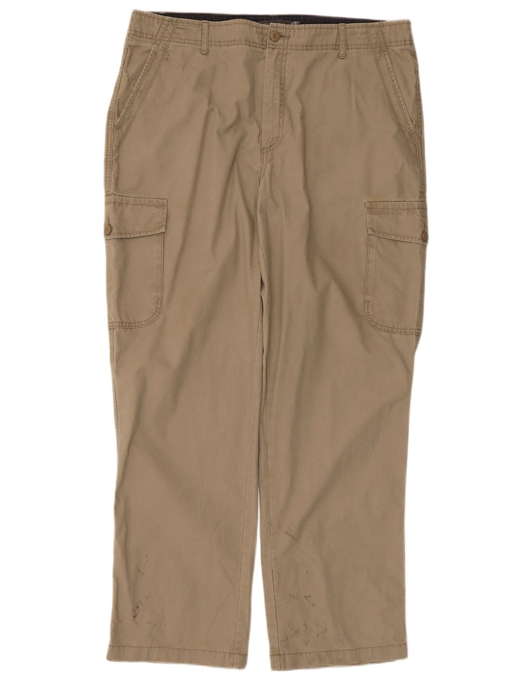 Gerade Herren-Cargohose von Marks & Spencer, W38, L31, Beige, Baumwolle