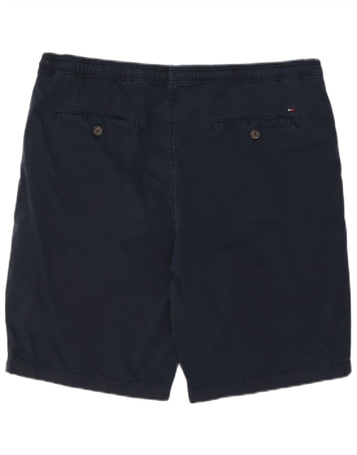 TOMMY HILFIGER Herren Chino Shorts W36 Große Marineblaue Baumwolle