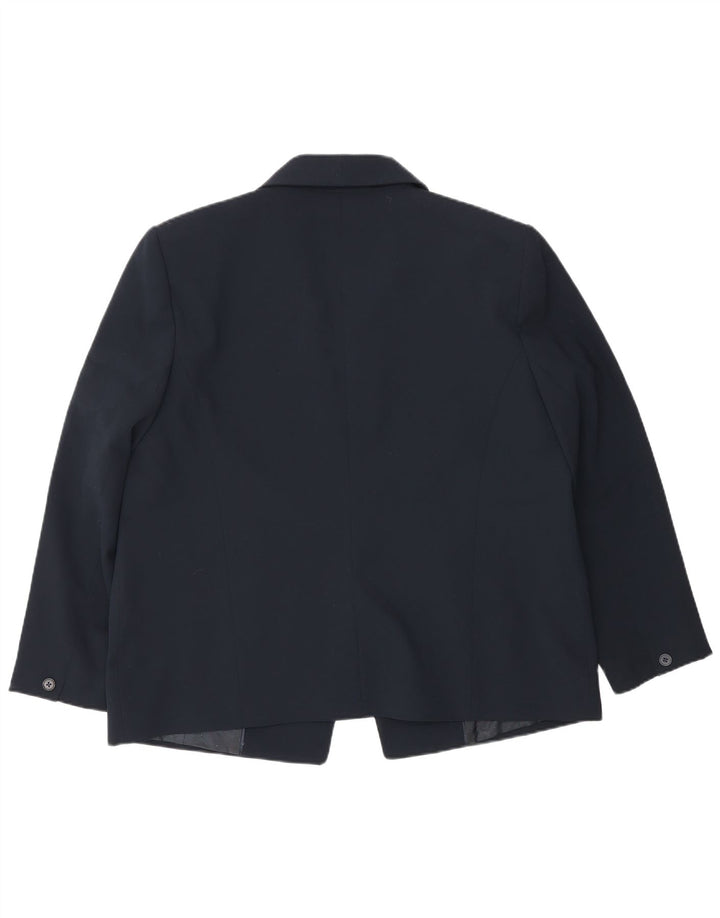 John Lewis Damen 1-Knopf-Blazerjacke UK 18 XL Marineblau Polyester